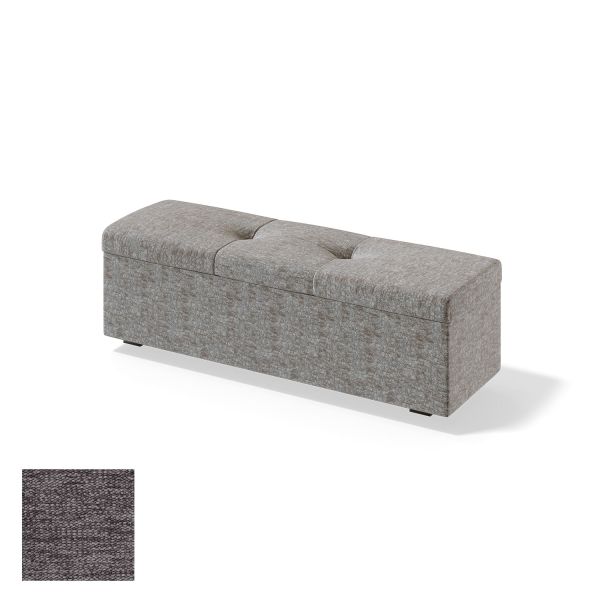 Storage box for continental bed RED/BLACK ULVASEN VERANO 150cm, grey