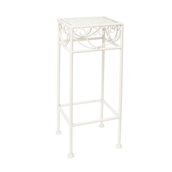 Flower stand SANDY 18x18xH50cm, antique white