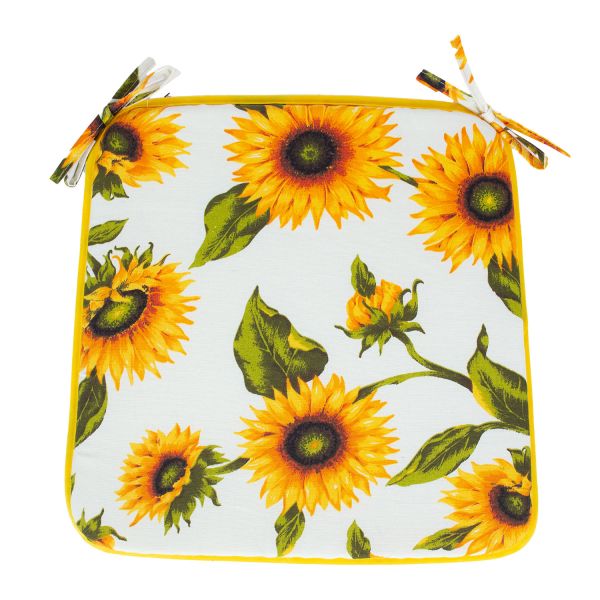 Chair pad LONETA NEW 39x39cm, sunflowers