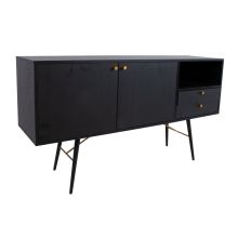 Sideboard LUXEMBOURG 150x40xH80cm, black