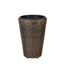 Кашпо WICKER D28xH40cм, тёмно-коричневый