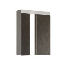 Mirror cabinet AMANDA 60x17xH77cm, white gloss