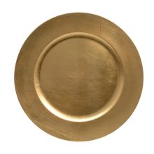 Декоративная тарелка GLOW D33см, золото