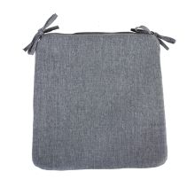 Подушка на стул SIMPLE GREY 39x39x2,5cm, 100%полиэстер, ткань 757