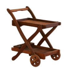 Сервировочный стол VIKTORIA 84х50хH81см, меранти