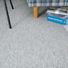 Carpet SAVANNA 80x160cm, grey, woolen flatweave