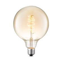 LED лампа TWIST D12,5xH17см, E27, 4W/140Lm, янтарная