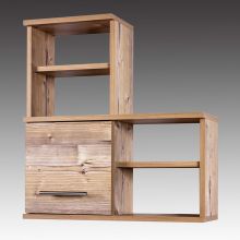 Wall shelf ISOLA 60x20,5xH65cm, light brown