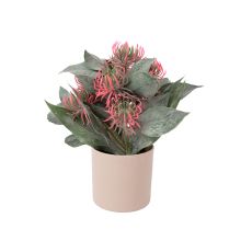 Искусственный цветок GREENLAND в горшке Монарды, микс