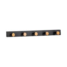 Wall hanger FOREST 50x5x4cm, black/natural