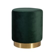 Пуф LA PERLA D35xH42см, материал покрытия: бархатная ткань, цвет: зелёный