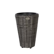 Кашпо WICKER D28xH40см, серый