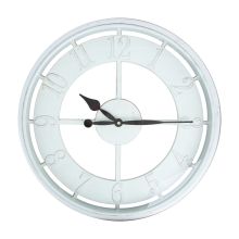 Wall clock BARRY D50cm, beige frame