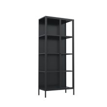 Display cabinet NEWCASTLE 80x40xH160cm, black
