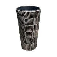 Кашпо WICKER 28х28xH60cм, тёмно-коричневый