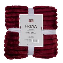 Plaid FREYA XL 200x230cm, dark red