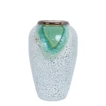 Põrandavaas TITAN STONE H27cm, roheline/valge tekstuur