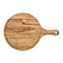 Разделочная доска / блюдо для сервировки HARD WOOD D28x1.5cм, акация