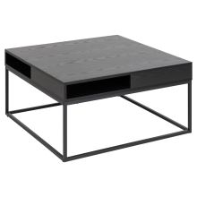Coffee table WILLFORD 80x80xH40cm, black
