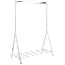 Clothes rack BRENT 117x59xH165cm, white/chrome