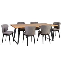 Dining set LISBON table and 6 chairs