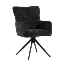 Chair LORENA swivel, grey