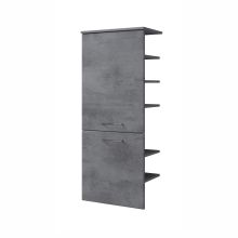 Tall bathroom cabinet 945, 50x33xH123cm, dark grey