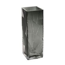 Vaas ZANA 10x10xH30cm, hall klaas