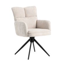 Chair LORENA swivel, white