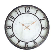 Wall clock BARRY D40cm, black frame