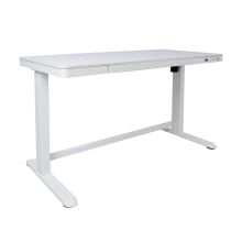 Töölaud ERGO 1-mootoriga 120x60xH72-121cm, valge