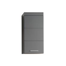 Wall cabinet AMANDA 37x23xH77cm, grey gloss/grey