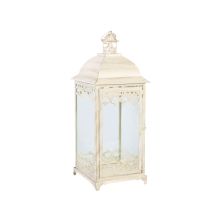Подсвечник-фонарь SAMIRA-2, 20x20xH48см, антично-бежевый