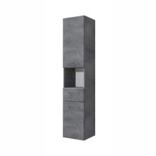 Tall bathroom cabinet 945, 35x33xH168cm, dark grey