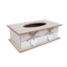 Salvrätikukarp HAZEL_27x16xH9cm, valge/beež
