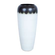 Põrandavaas TITAN STONE H90cm, tumepruun/valge