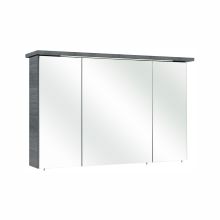 Mirror cabinet with LED lighting 84-III, 115x20xH72cm, grey