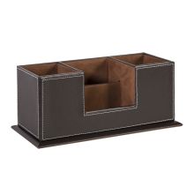 Подставка для ручек WALTER 8x28xH11см, тёмно-коричневая