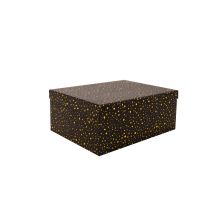 Box DIANA-10, with a lid 19x13xH8cm, black/gold