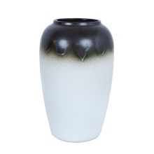Põrandavaas TITAN STONE H37cm, tumepruun/valge