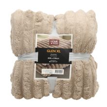 Плед GLEN XL 200x230см, бежевый