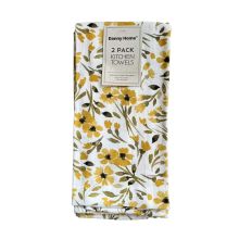 Kitchen towels AIMAI 2pcs 38,1xH63,5cm, yellow flower