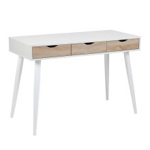 Kirjutuslaud NEPTUN 110x50xH77cm, valge/tamm