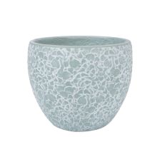 Plant holder FLORA D30xH24.5cm, greenish gray