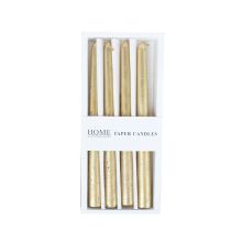 Antique candle CAROL 4pcs 20cm gold