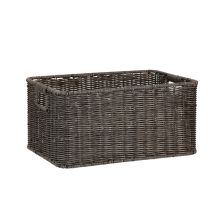Basket BASILE 37x26xH18cm, dark