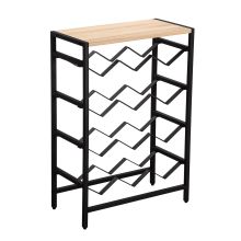 Wine rack HANNES 48x24xH70cm, rustic melamine