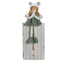 Dekoratsioon FUN ELLI H40cm, tüdruk, roheline