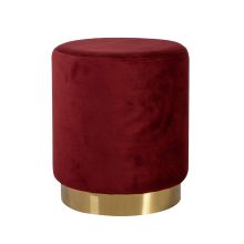 Пуф LA PERLA D35xH42см, материал покрытия: бархатная ткань, цвет: красный