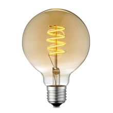 LED лампа TWIST D9,5xH13,5см, E27, 4W/140Lm, янтарная